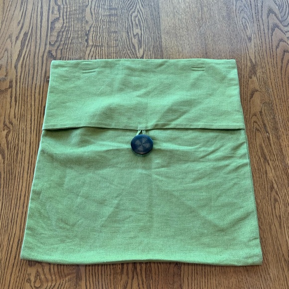Pottery Barn Other - *LAST CALL Pottery Barn Green 100% Linen Throw Pillow Cover Case